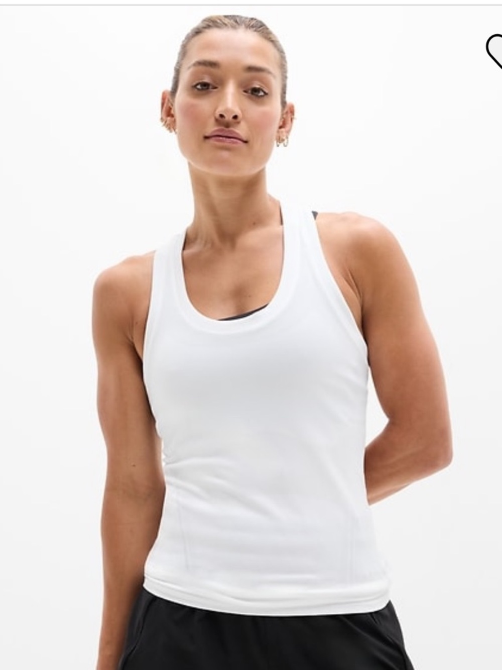 Athleta White Momentum Seamless Athletic Tank NWT Women Large